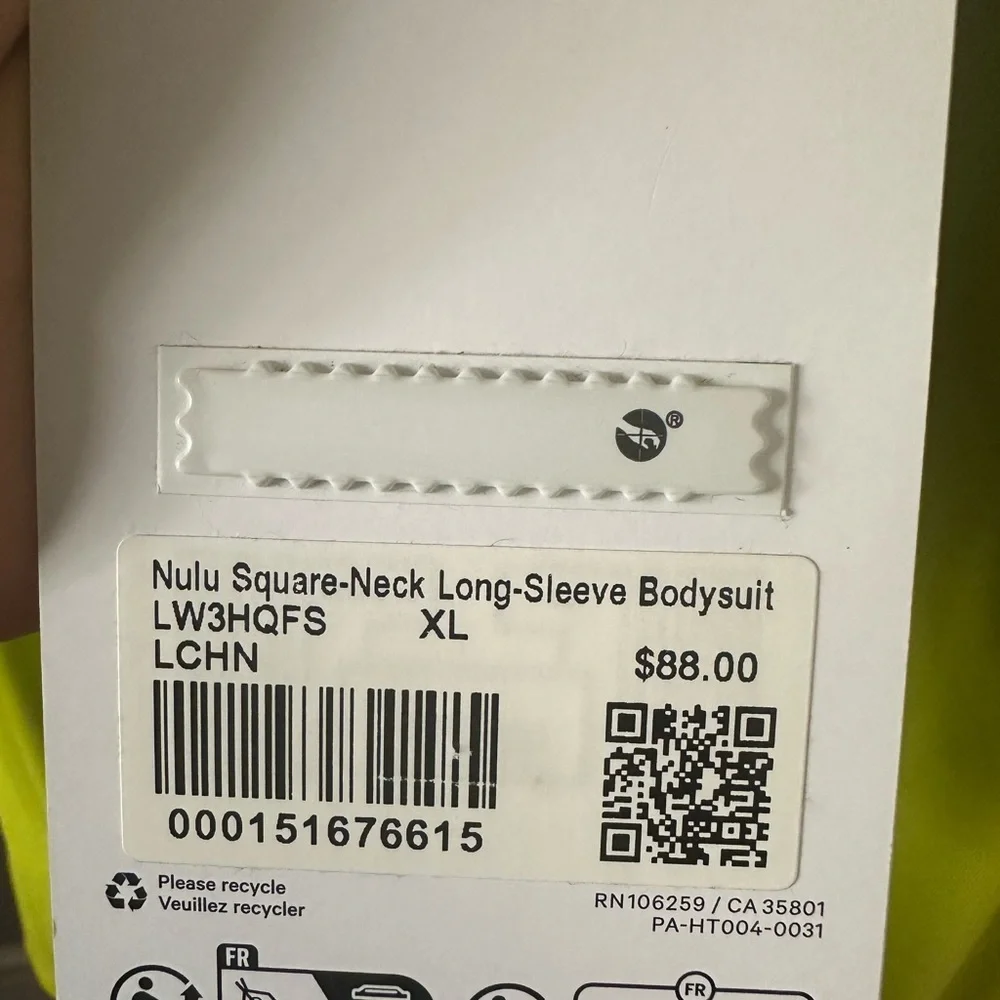 Wundermost Ultra-Soft Nulu Square-Neck Long-Sleeve Bodysuit - Picture 7 of 8